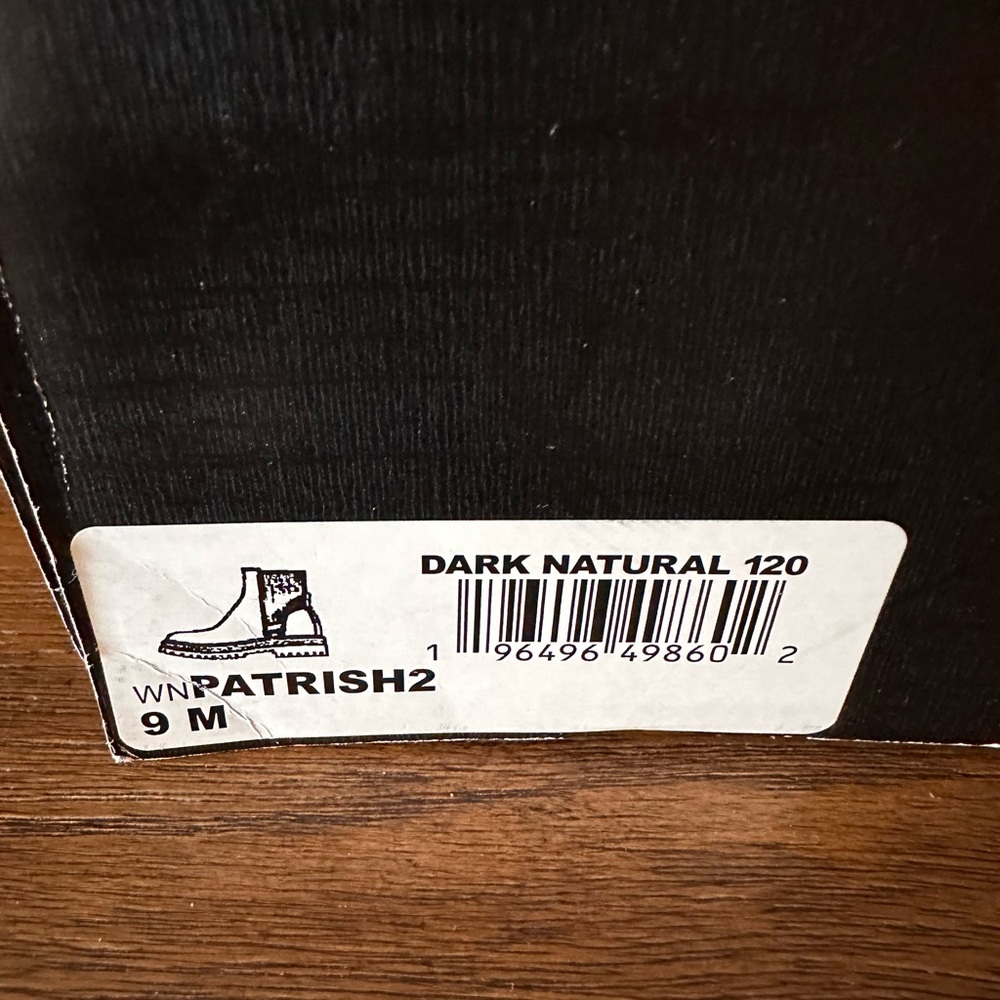 Nine West Dark Natural Patrish Size 9 Booties Brand New In Box - Picture 3 of 5